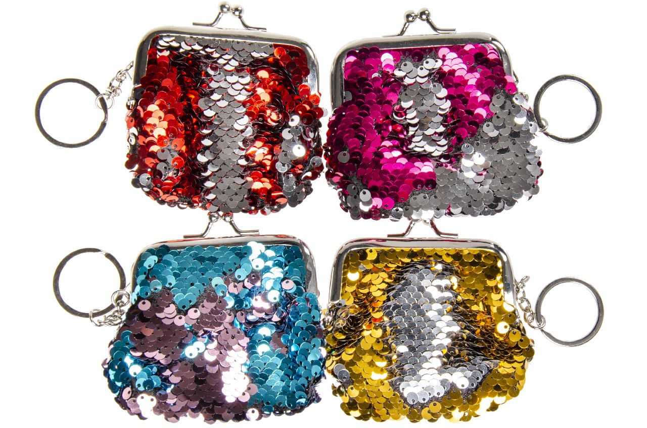 KC SEQUINED COIN PURSE PP