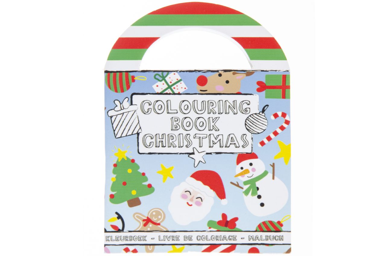 COL BOOK W STICKERS S CHRISTMAS