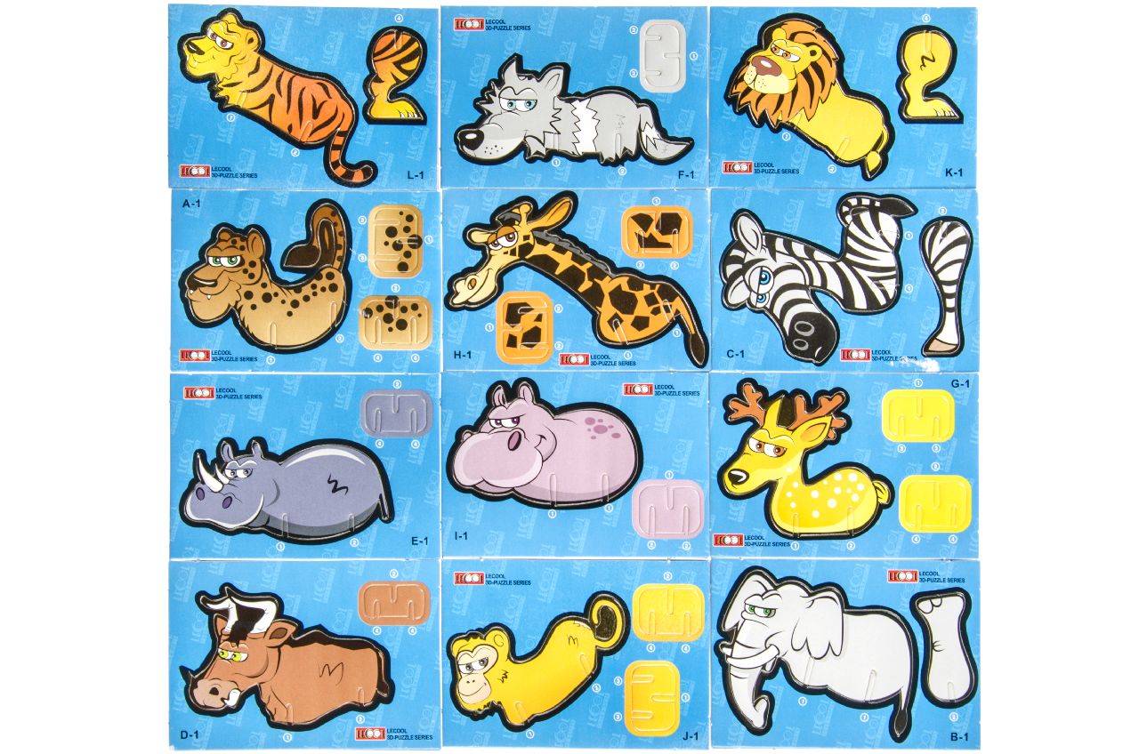 3D ASSORTED ANIMAL SHAPES PP